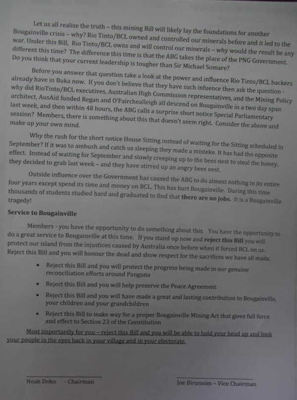 Vetrans Association says new Mining Law lays foundation for another crisis