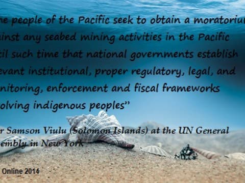 Pacific Indigenous people address World Leaders on Experimental seabed mining
