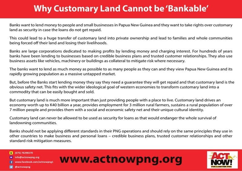 Why Customary Land Cannot be 'Bankable'
