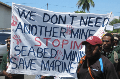 Groups against seabed mining