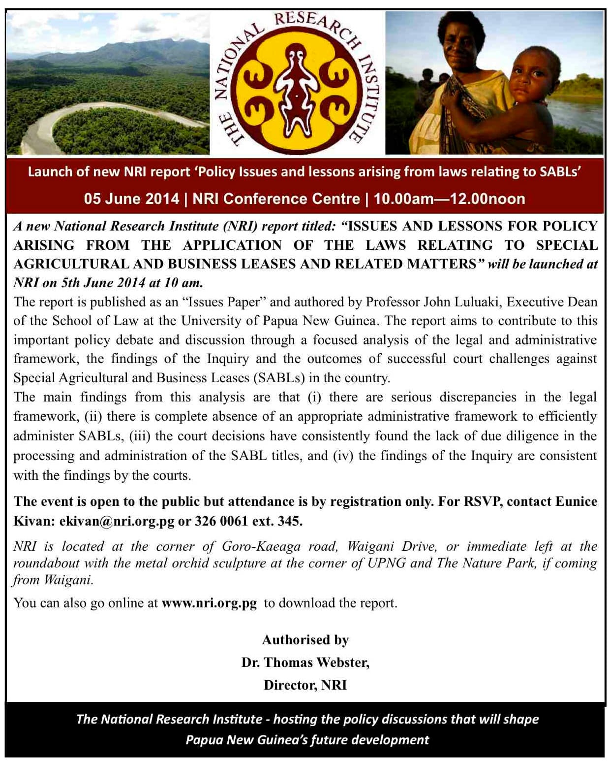 New NRI report to emphasise SABL failings