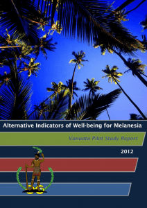 Alternative indicators of well-being for Melanesia: changing the way progress is measured in the South Pacific