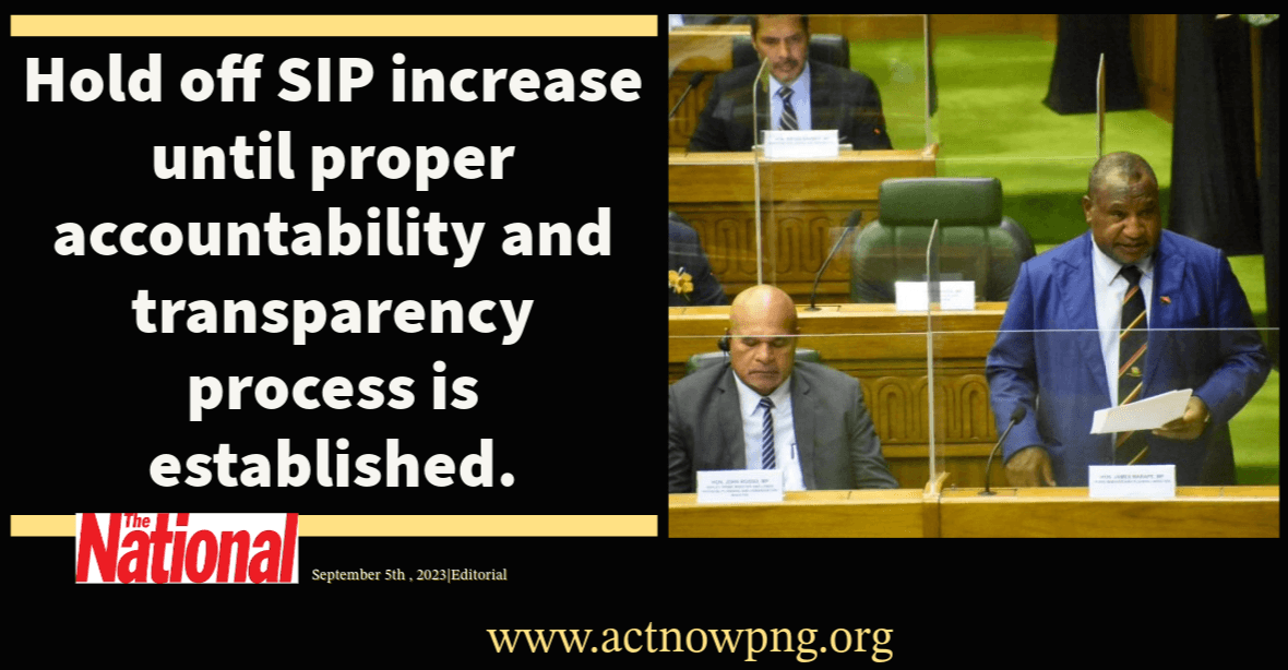 No to SIP fund increase