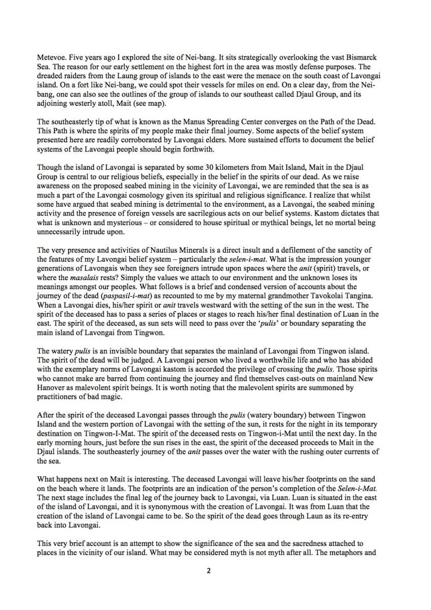 How and Why Nautilus is insulting & defiling the sanctity of my Lavongai belief system.