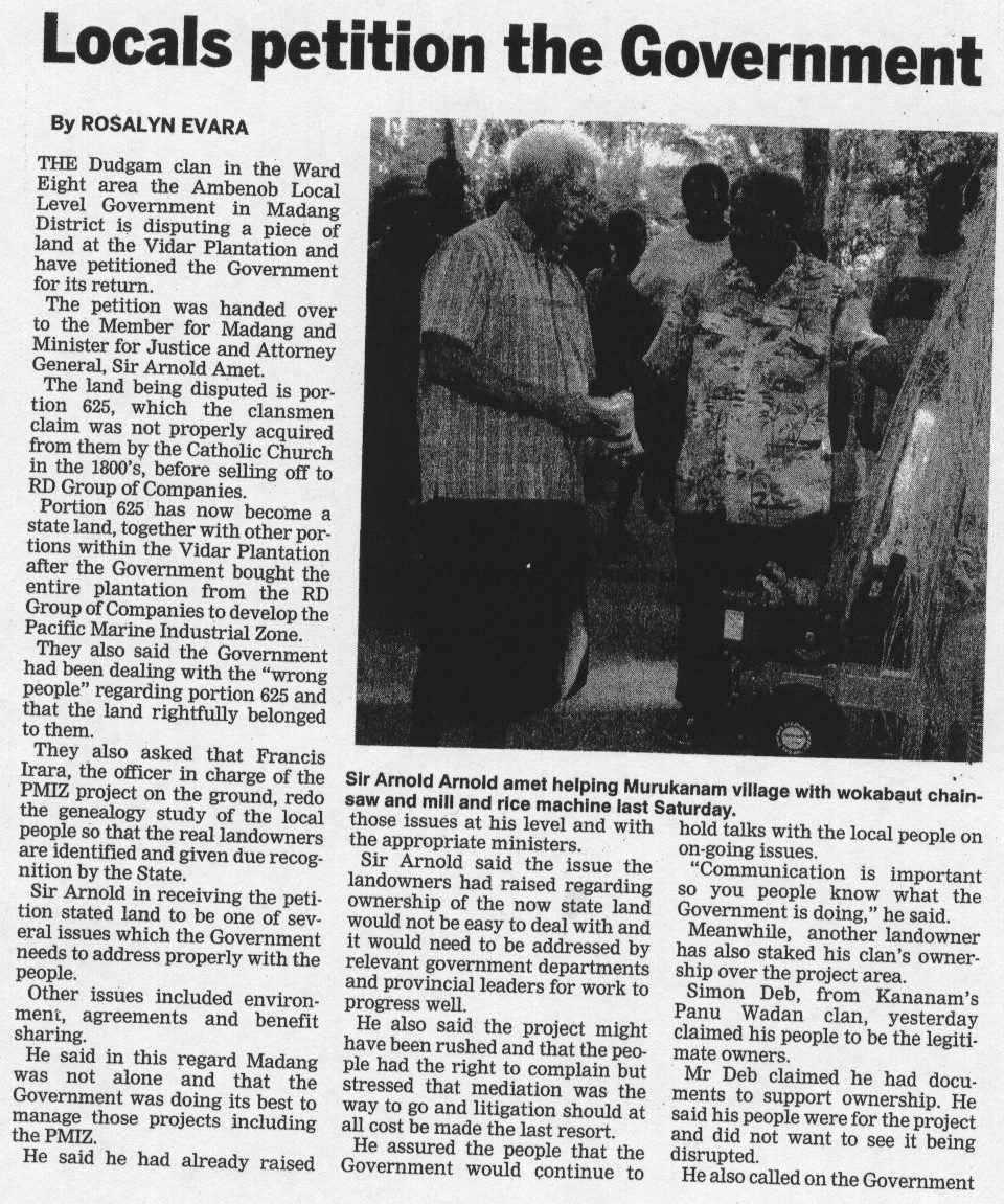 Locals dispute PMIZ land ownership