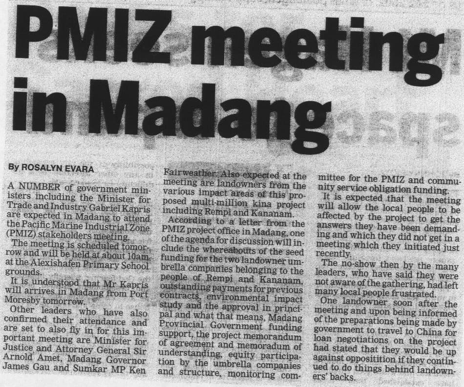 Landowners secure important victory on PMIZ