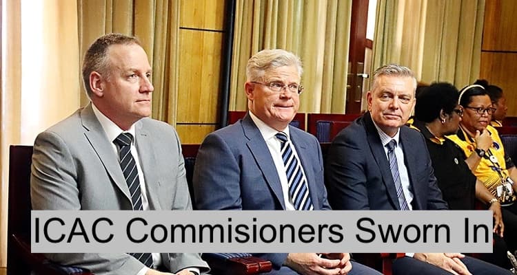 July 2023: First ICAC Commissioners sworn in
