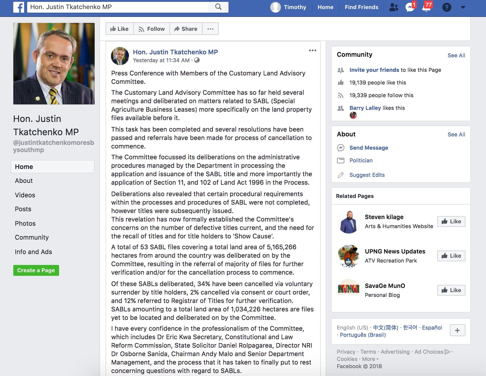 Minister must name cancelled SABL leases