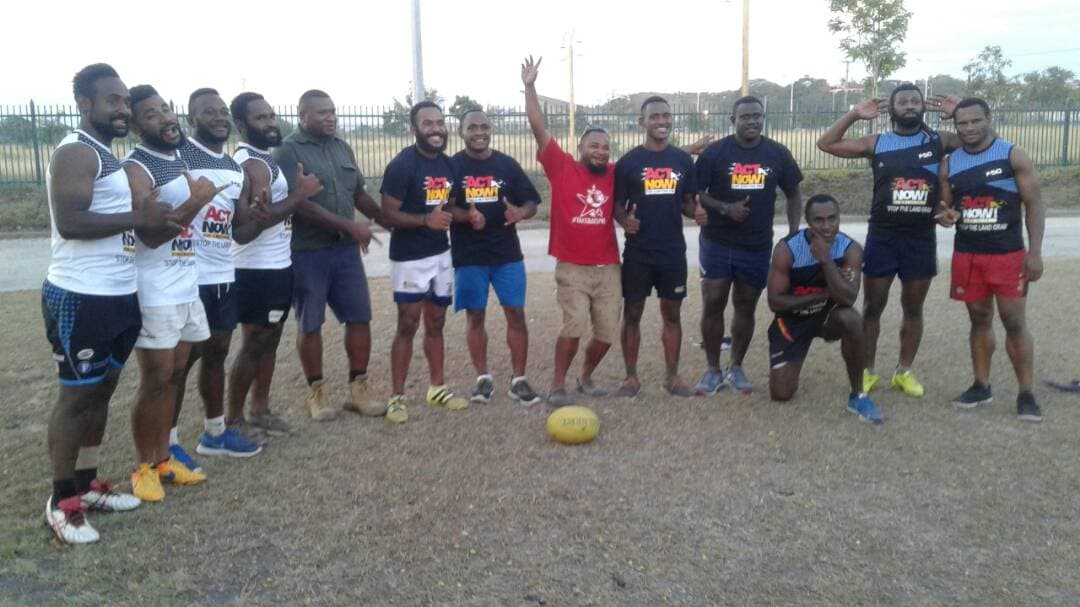 Winning Silverbacks rugby sevens team to promote ACT NOW! campaigns