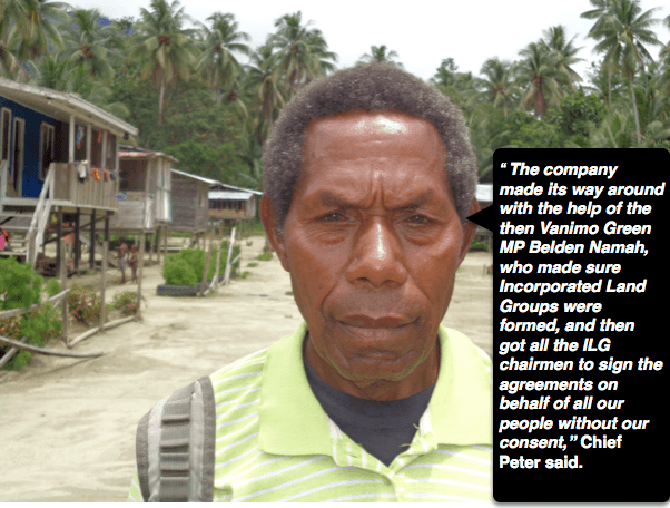 Police and army accused of serving SABL loggers