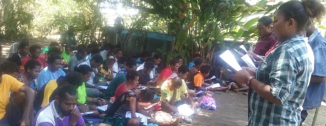 Community activists prepare to engage with villages impacted by experimental seabed mining