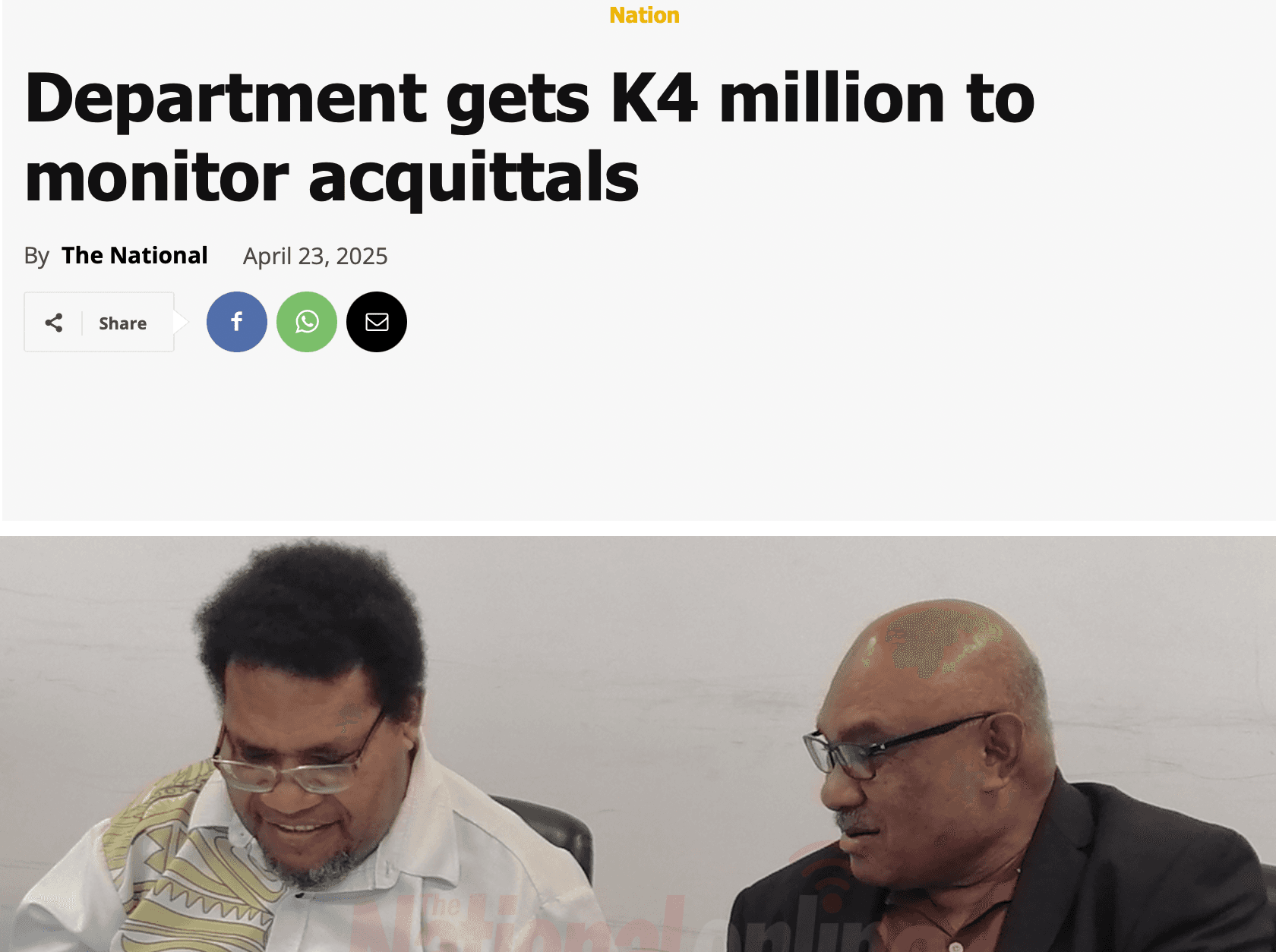 ACT NOW! welcomes funding support to DIRD