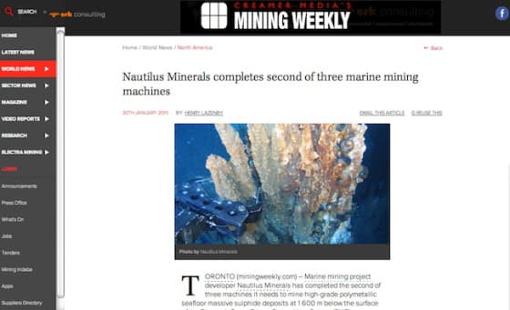 Nautilus lies and deception about experimental seabed mining